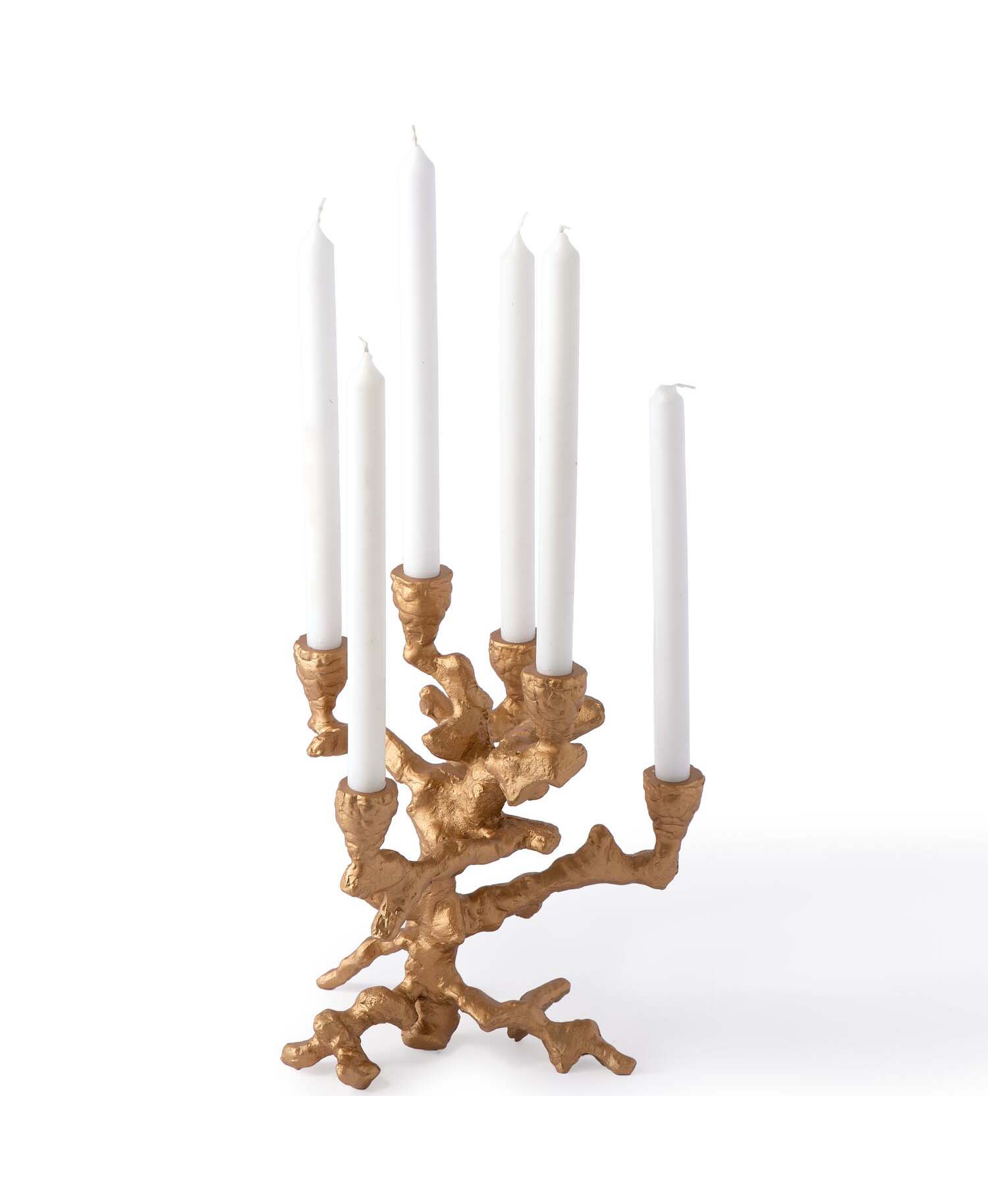 Apple Tree lysestage, S - guldfarvet